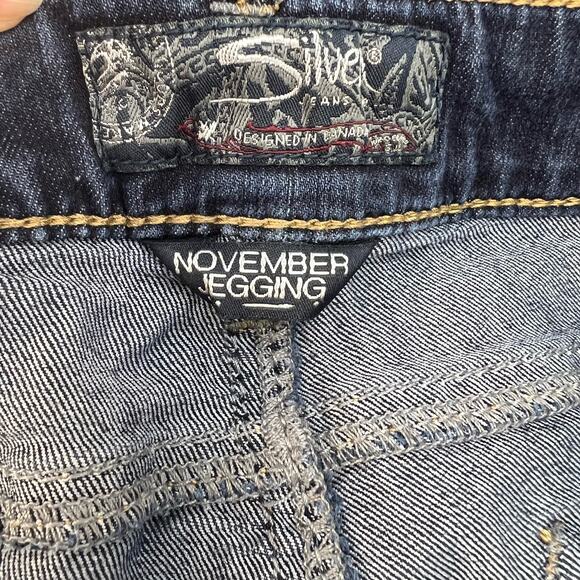 Silver Jean Co Jeans Women's W26 L29 (2) Blue November Jegging Skinny Normcore - Picture 14 of 15